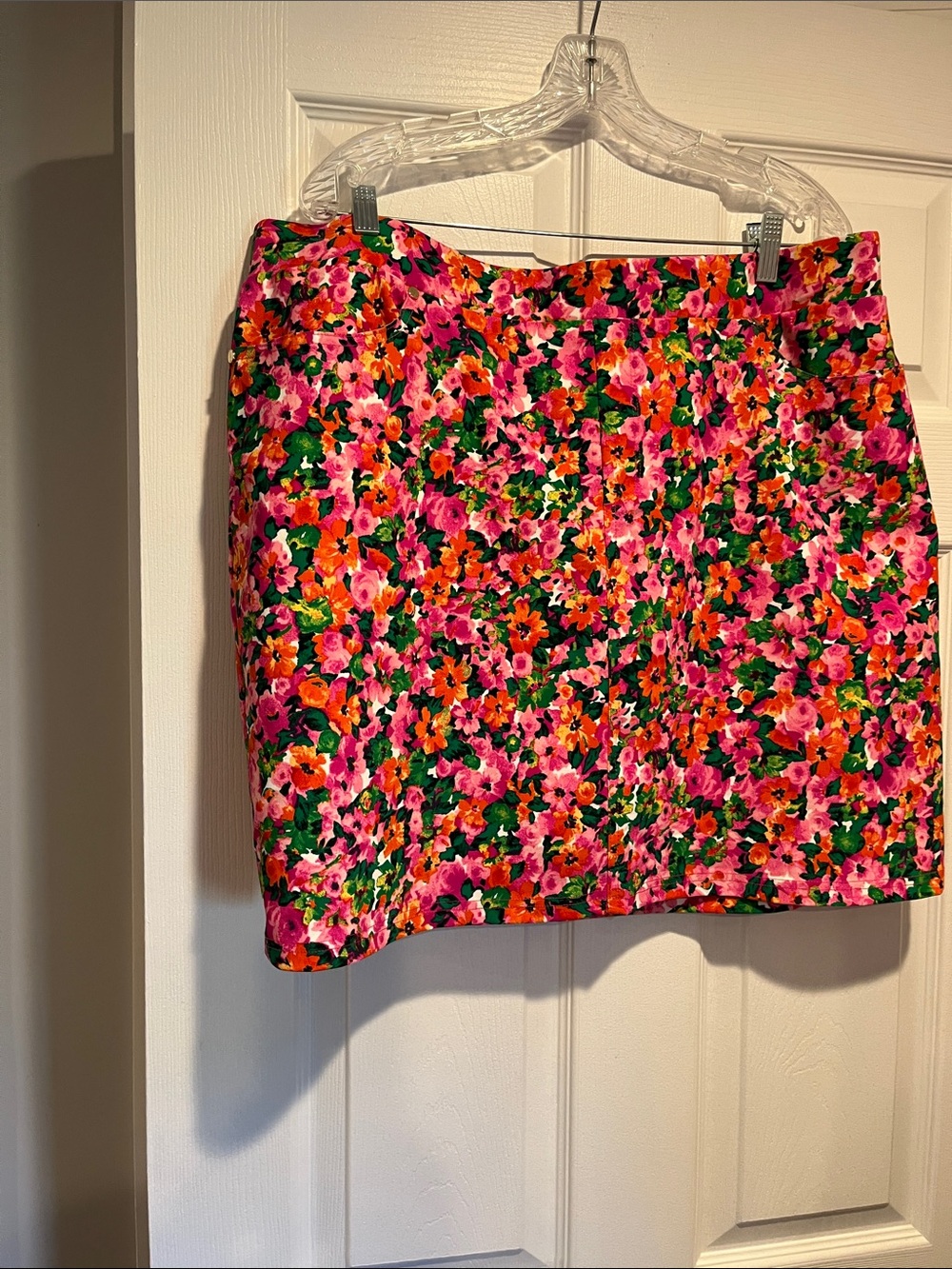 Floral Print  SKORT - Pink & Green